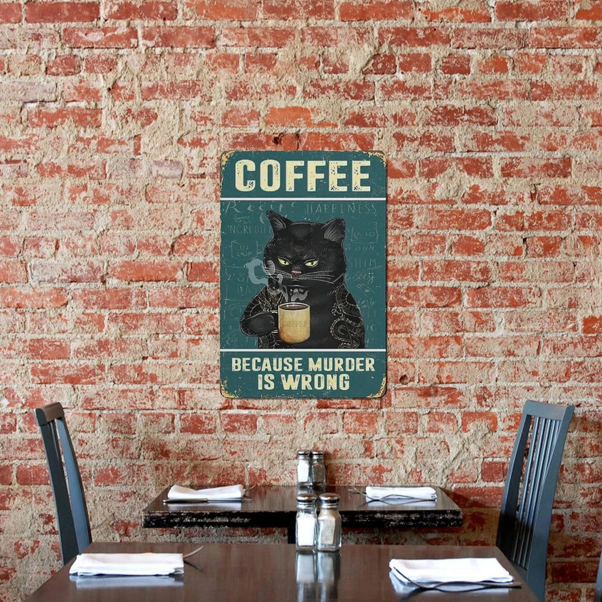 Vintage Metal Tin Sign Wall Decor 30x20cm D5905