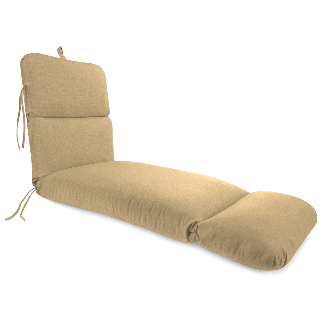 Antique Beige Rectangular Outdoor Chaise Lounge Cushion P2235