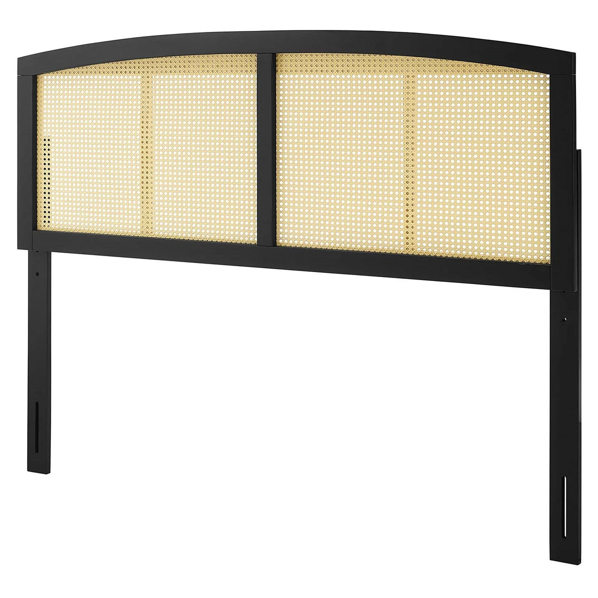 King Size Black Wooden Headboard A9970