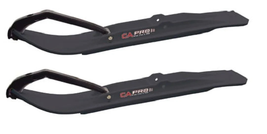 Black XT Snowmobile Skis Complete Kit B4169