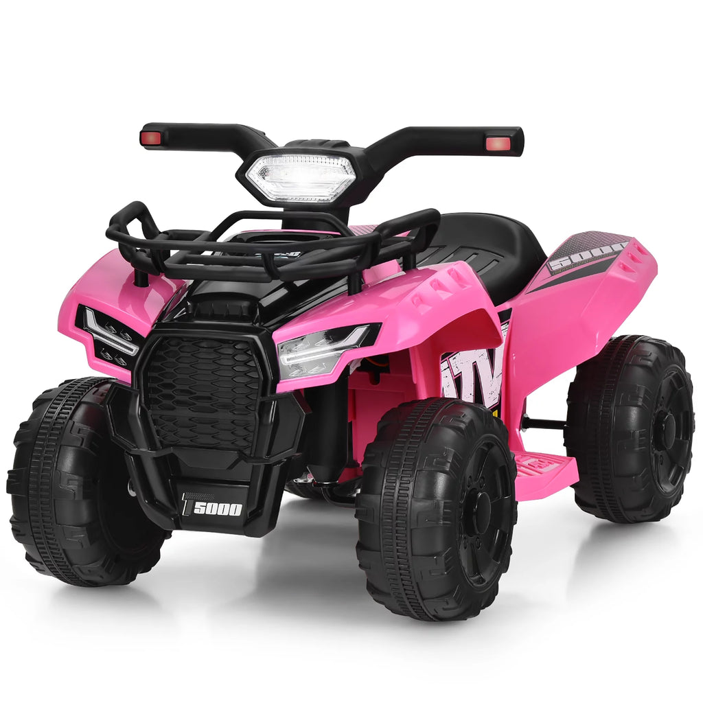 6V Kids ATV Quad Electric Ride On Car with LED Light Black P52999