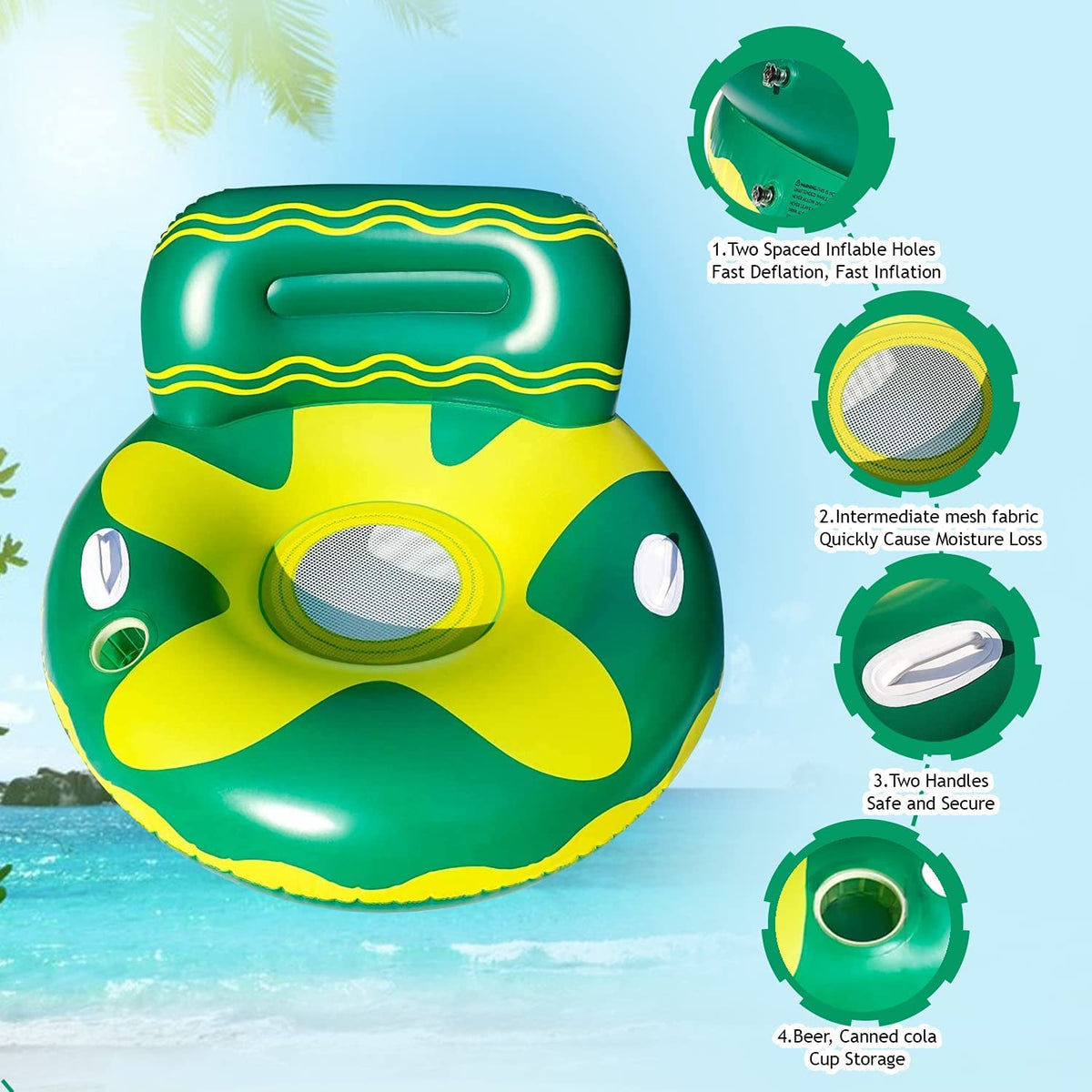 Inflatable Pool Float Lounger Chair R2416
