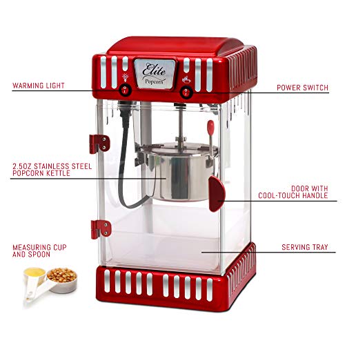 2.5 Ounce Red Popcorn Popper Machine A3212