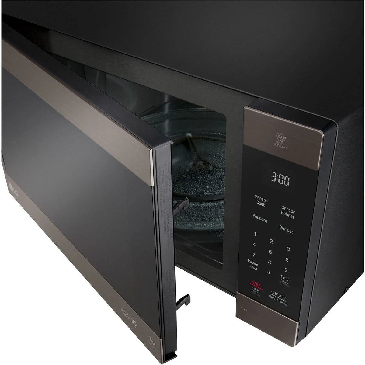 Black Stainless Steel Countertop Microwave J2228