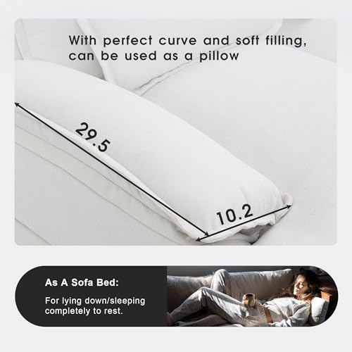 Gray Velvet U Shape Sectional Sofa with 4 Waist Pillows U451