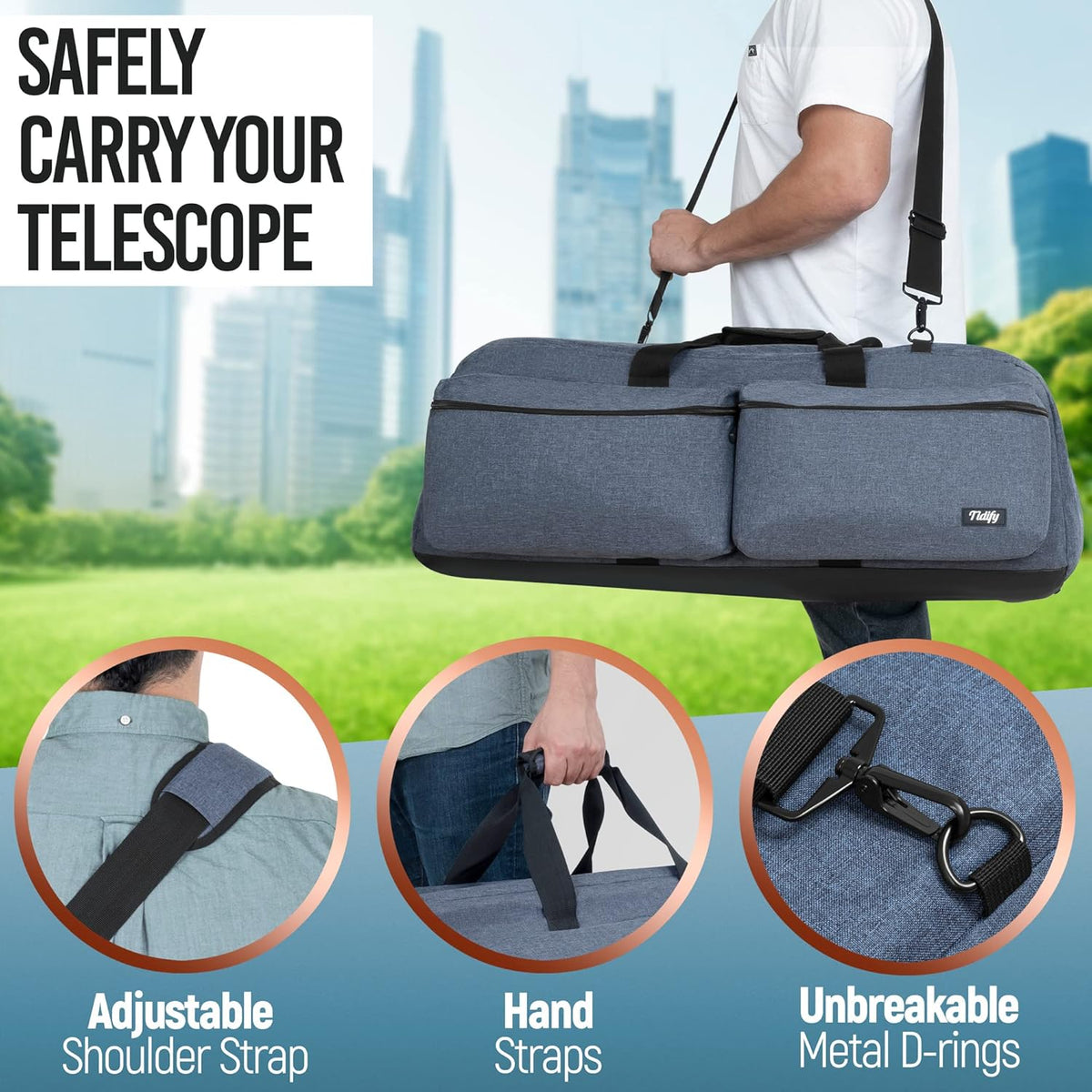 Extra Large Telescope and Tripod Case/Bag 40” X 12.3” X 12.3” A546