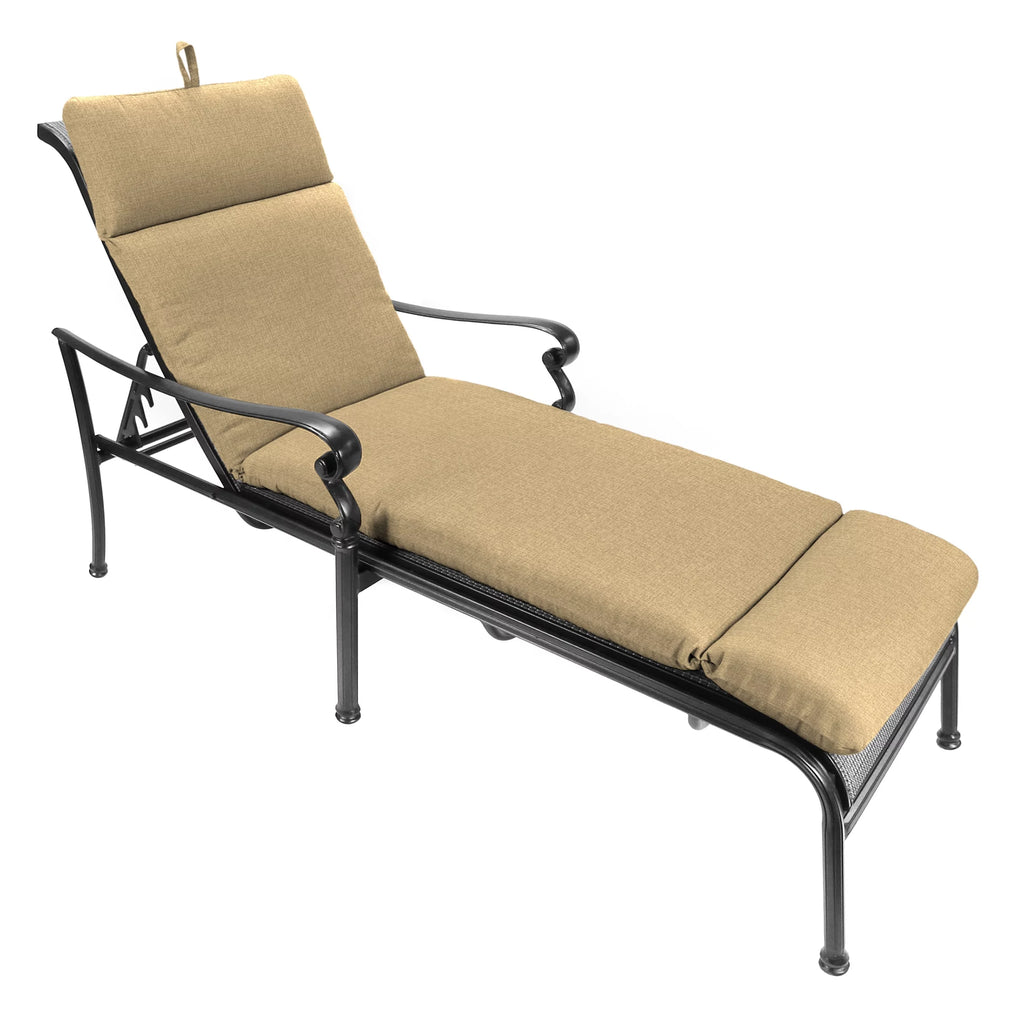 Antique Beige Rectangular Outdoor Chaise Lounge Cushion P2235
