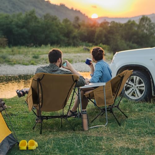 Portable High Back Camping Chair 440 lbs Green V8131