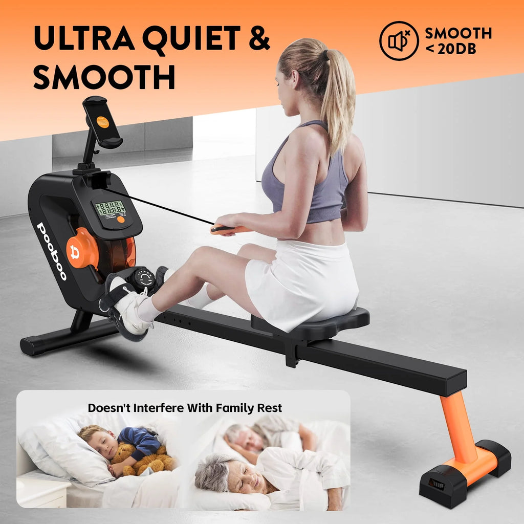 Foldable Magnetic Rowing Machine 8 Level Resistance Q1473
