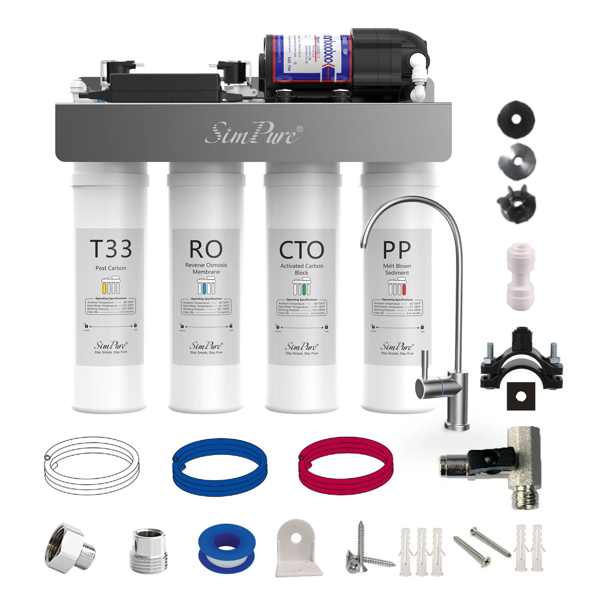Tankless RO Reverse Osmosis Water Filtration System N278