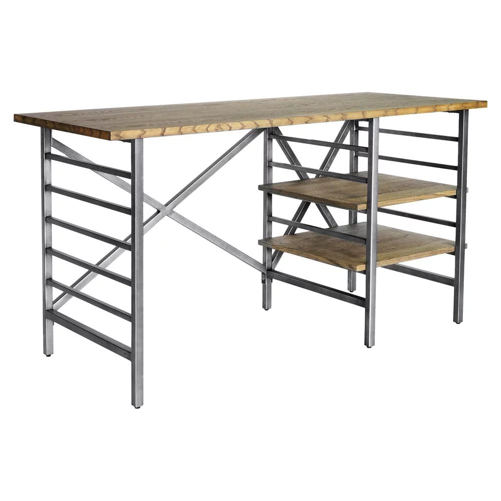 Antiqued Steel Desk E2244