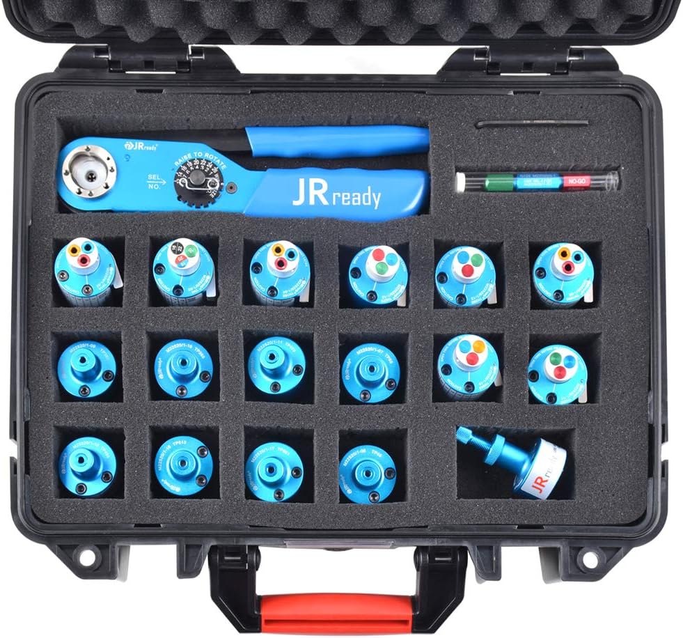 Eight Indent Crimping Tool Kit with 37 Positioner and GO NO GO GAUGE W27315