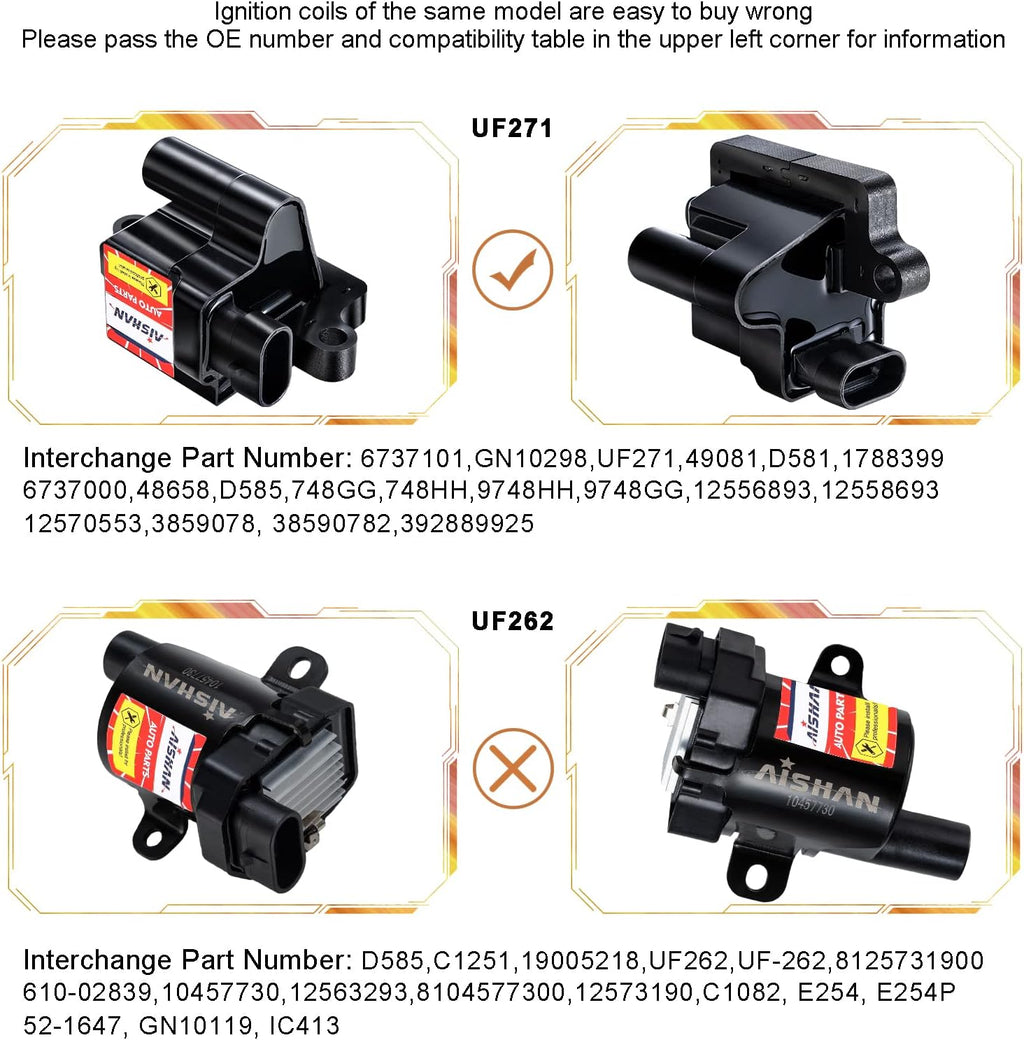 Set of 8 Ignition Coil Pack R28334