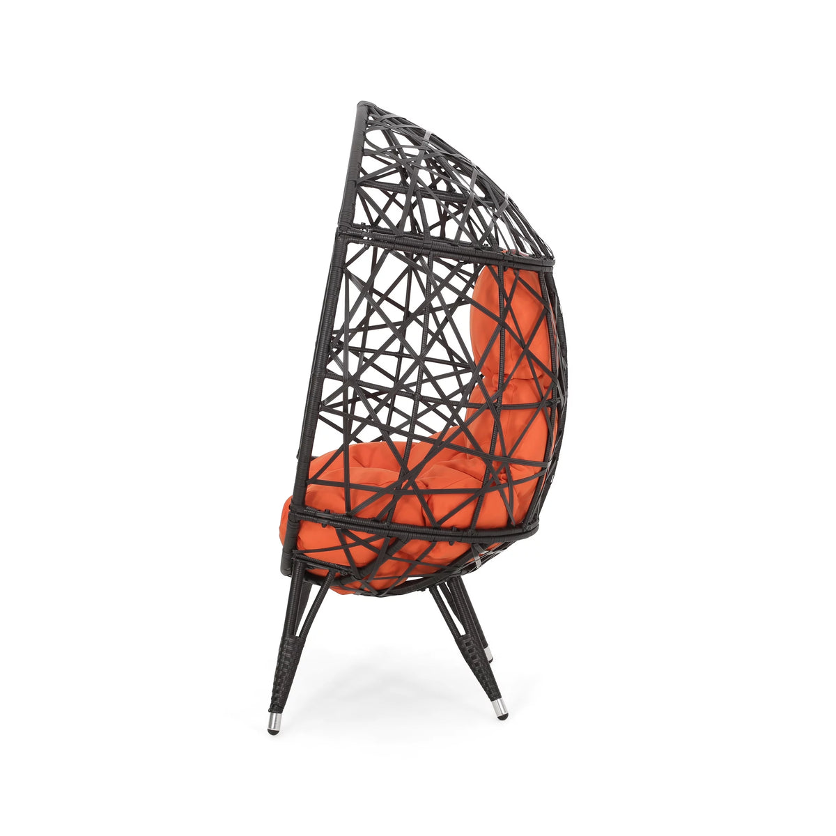 Indoor Wicker Teardrop Chair with Cushion T808239