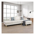 White Microfiber L Shaped 2-Piece Sofa Set S28601