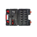 121 Pieces 1/4in & 3/8in Drive 6 & 12 Point Standard & Deep SAE/Metric Mechanics Tool Set U694