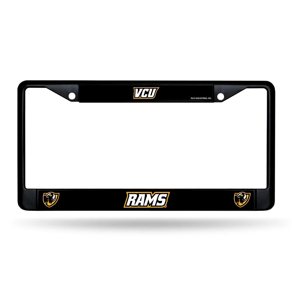 Black Metal License Plate Frame Set of 2 I9443