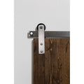 84 inch Side Mounted Mini Sliding Barn Door Track Brushed Nickel H988