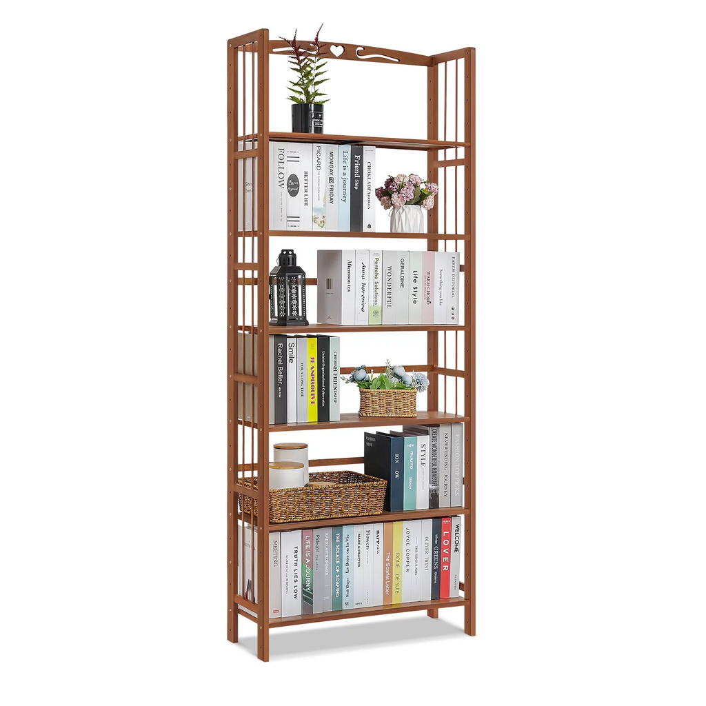 Bamboo 6 Tiers Open Bookshelf Y448