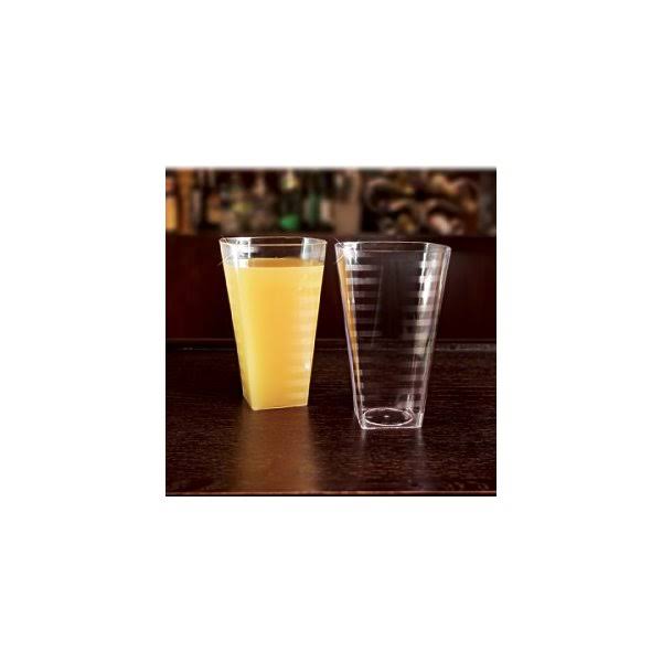14 oz Square Clear Plastic Tumbler Pack of 168 Q450701