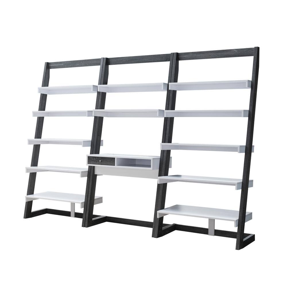 Gray 3-Piece Leaning Desk Set U289