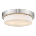 Flush Mount in Pewter with Opal Glass O56197