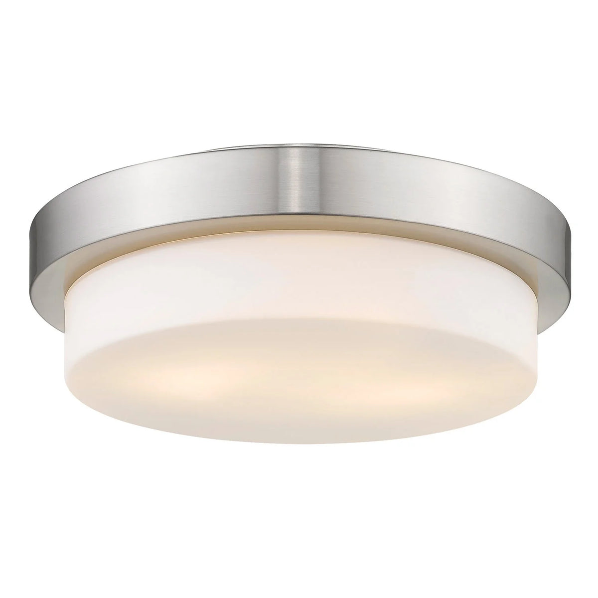 Flush Mount in Pewter with Opal Glass O56197