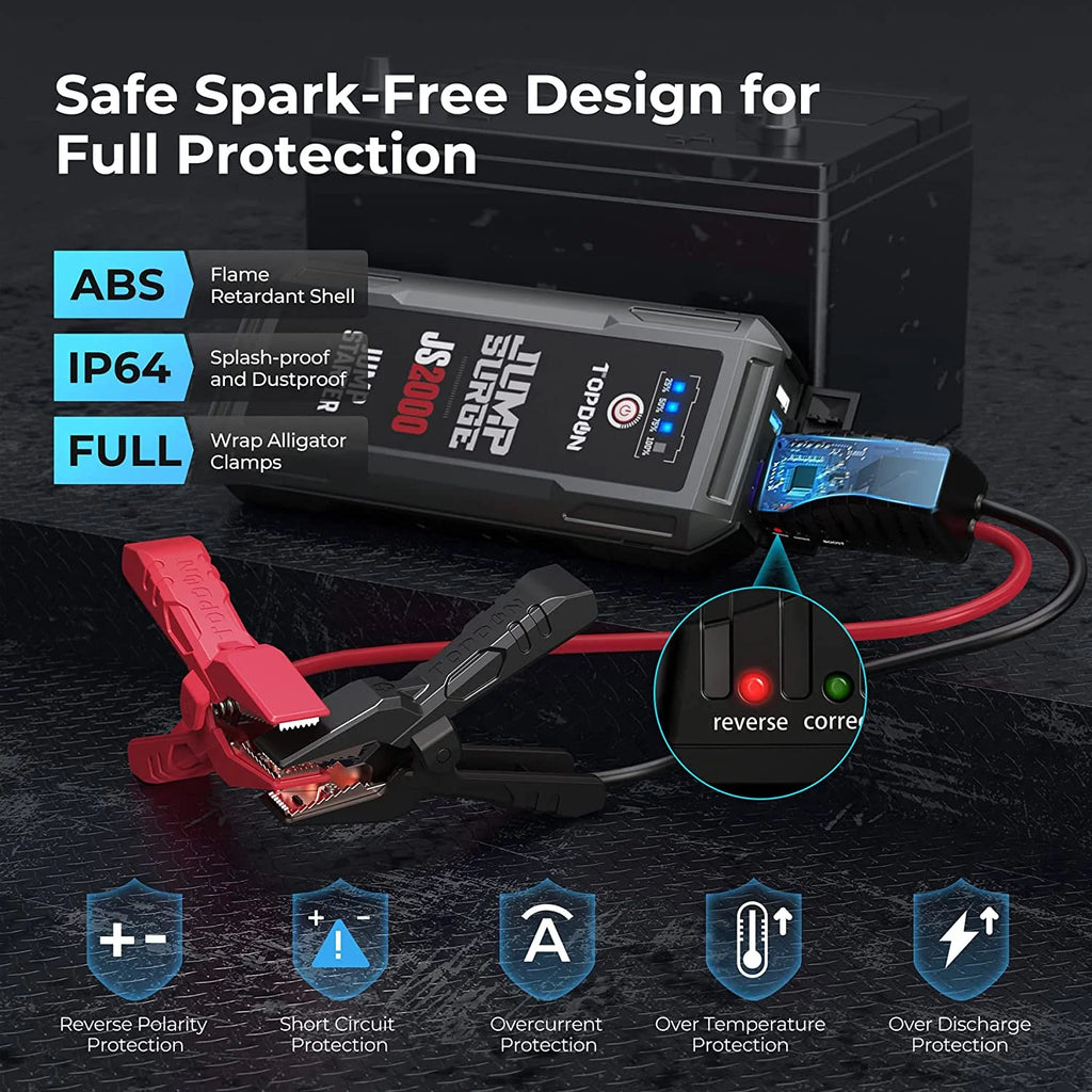 2000A 16000mAh Car Jump Starter Portable Power Bank I400077