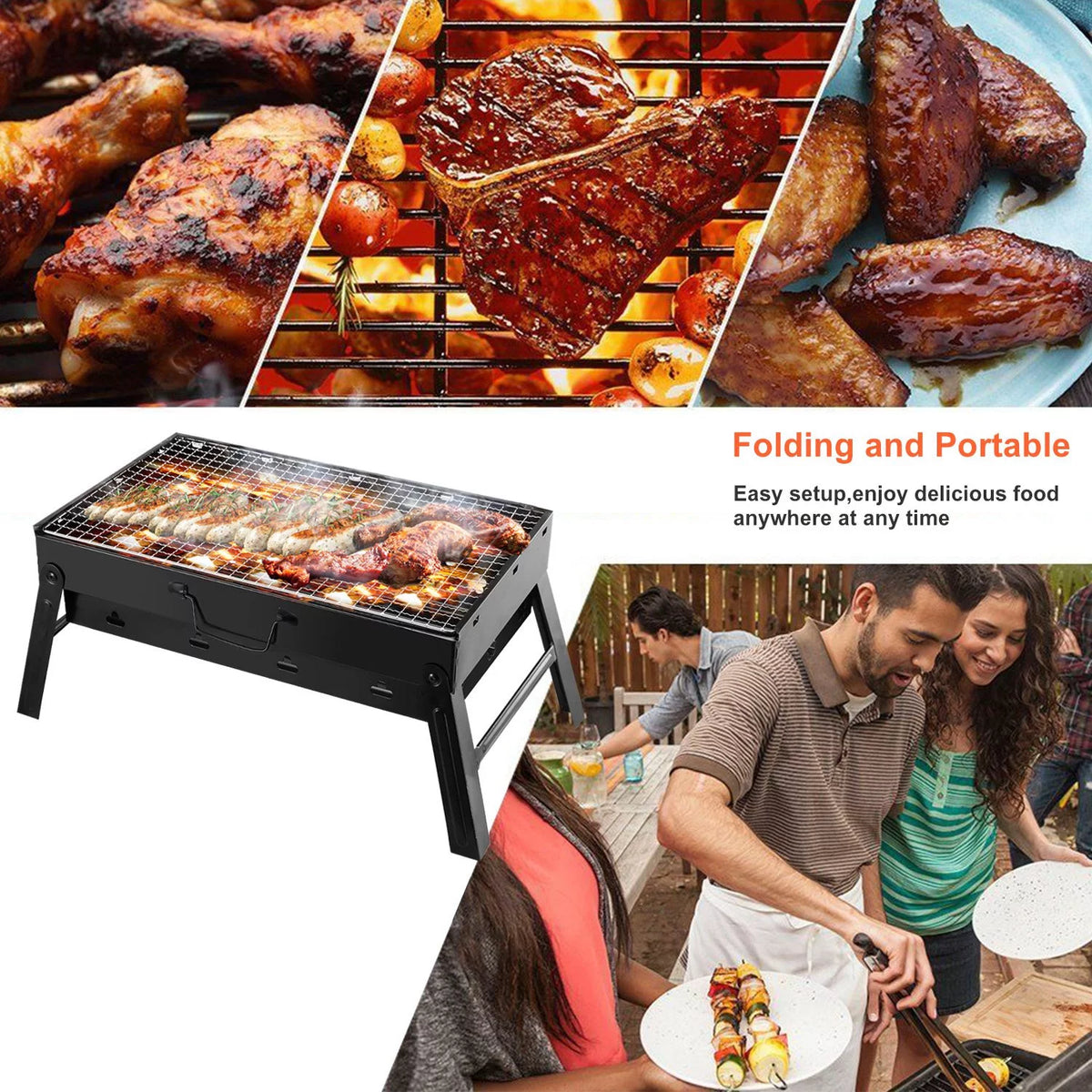 Portable Foldable Charcoal Grill R10149