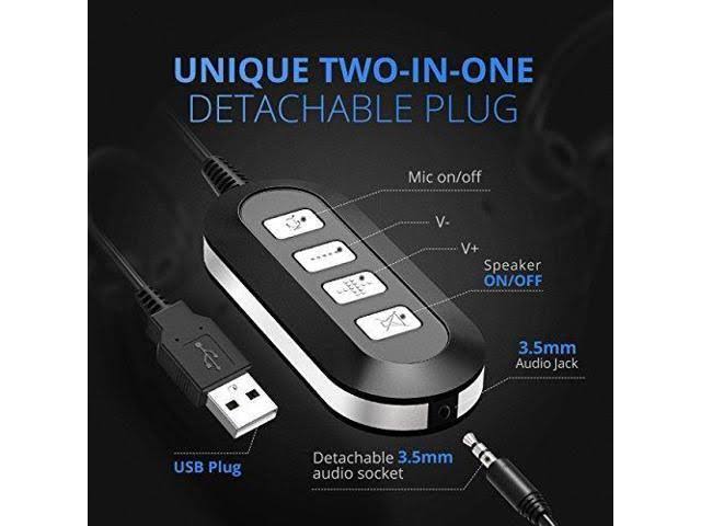 USB Computer Headset with Microphone Noise Cancelling Y514