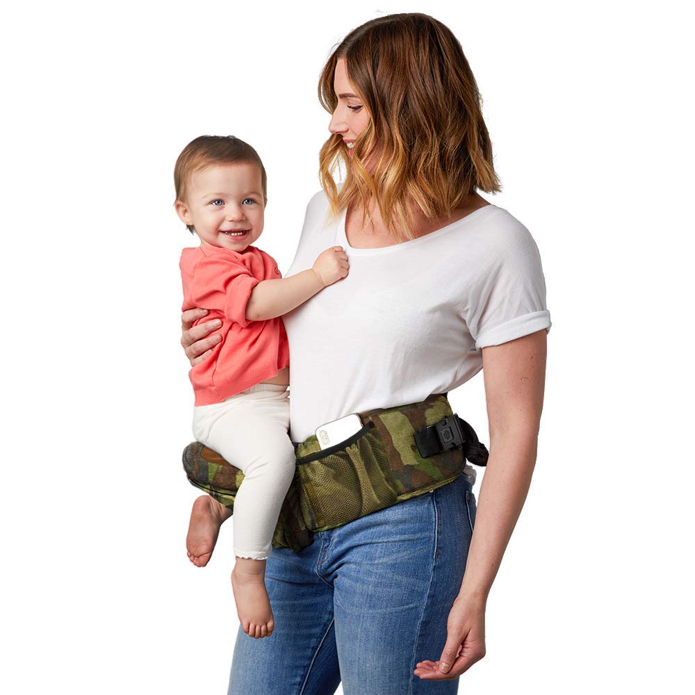 Black Ergonomic Hip Seat Baby Carrier I9402