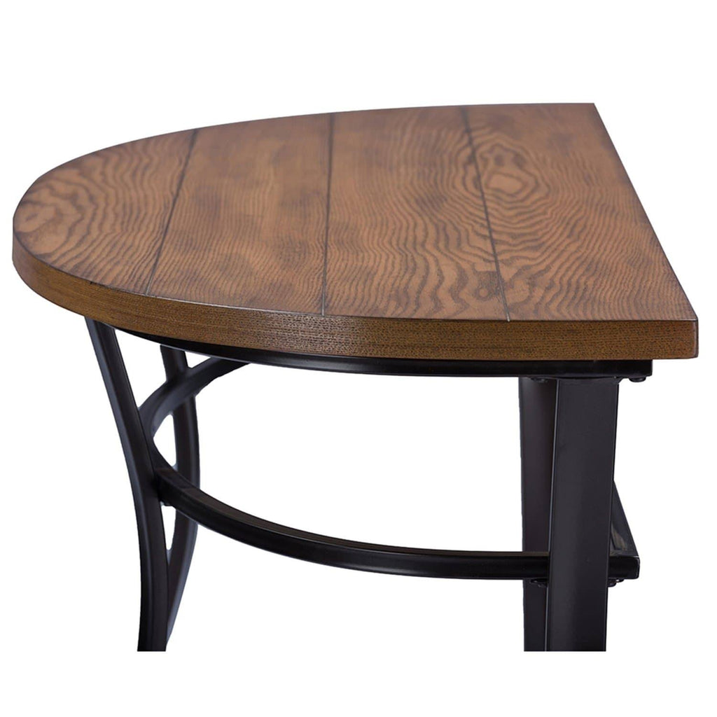 Wood and Metal Console Table J925