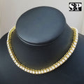 Choker 16" 1 Row Diamond Tennis Chain & Necklace Set I834