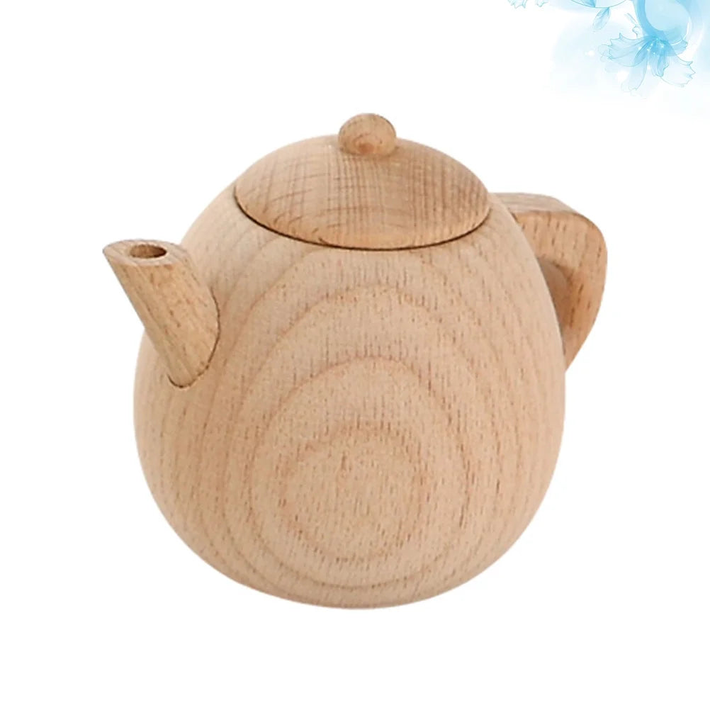 Solid Wood Tea Pot Toy M7677