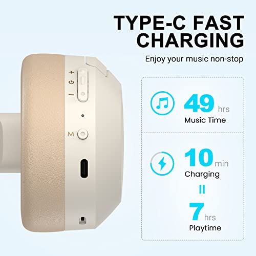 Active Noise Cancelling Wireless Over Ear Headphones, Grey O7768