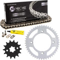 Drive Sprocket Chain Combo Front 14 Rear 47 Tooth 428HZ Standard 122 Links Pack of 2 V661