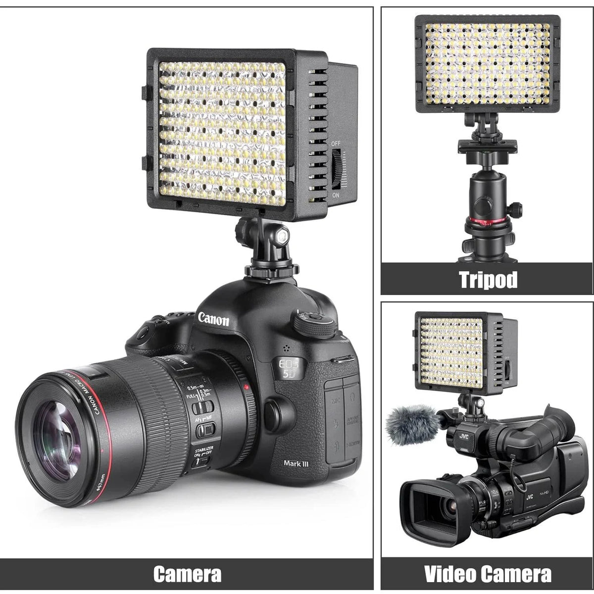 160 LED Light Kit Dimmable Panel Video Kit (2-Pack) E459