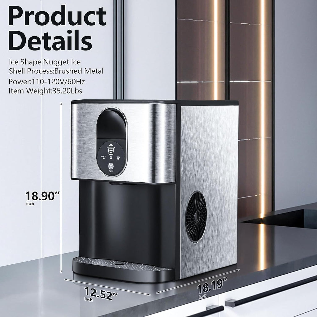 Silver Countertop Nugget Ice Maker H109970