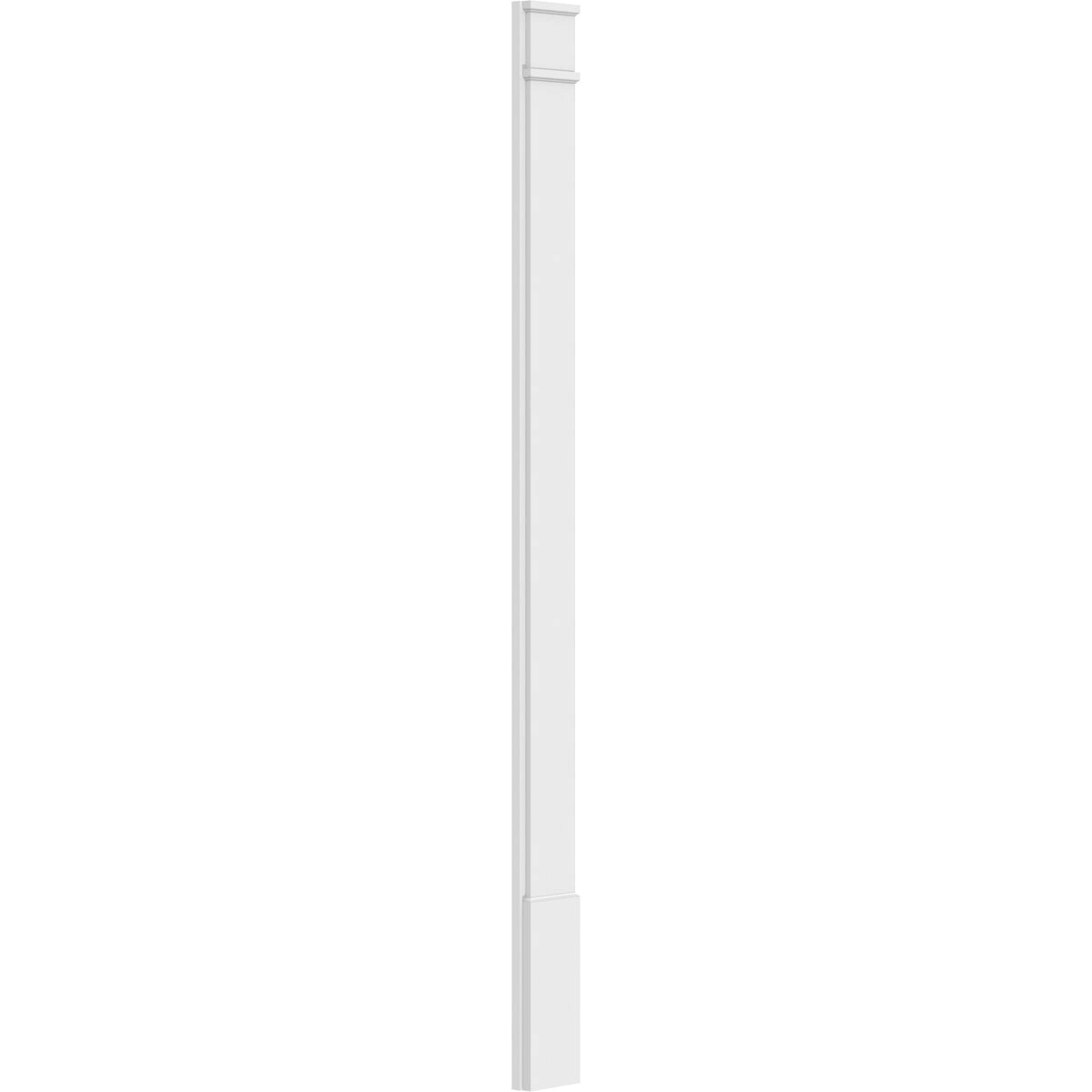 Plain PVC Pilaster with Decorative Capital and Base (Pair) I94465