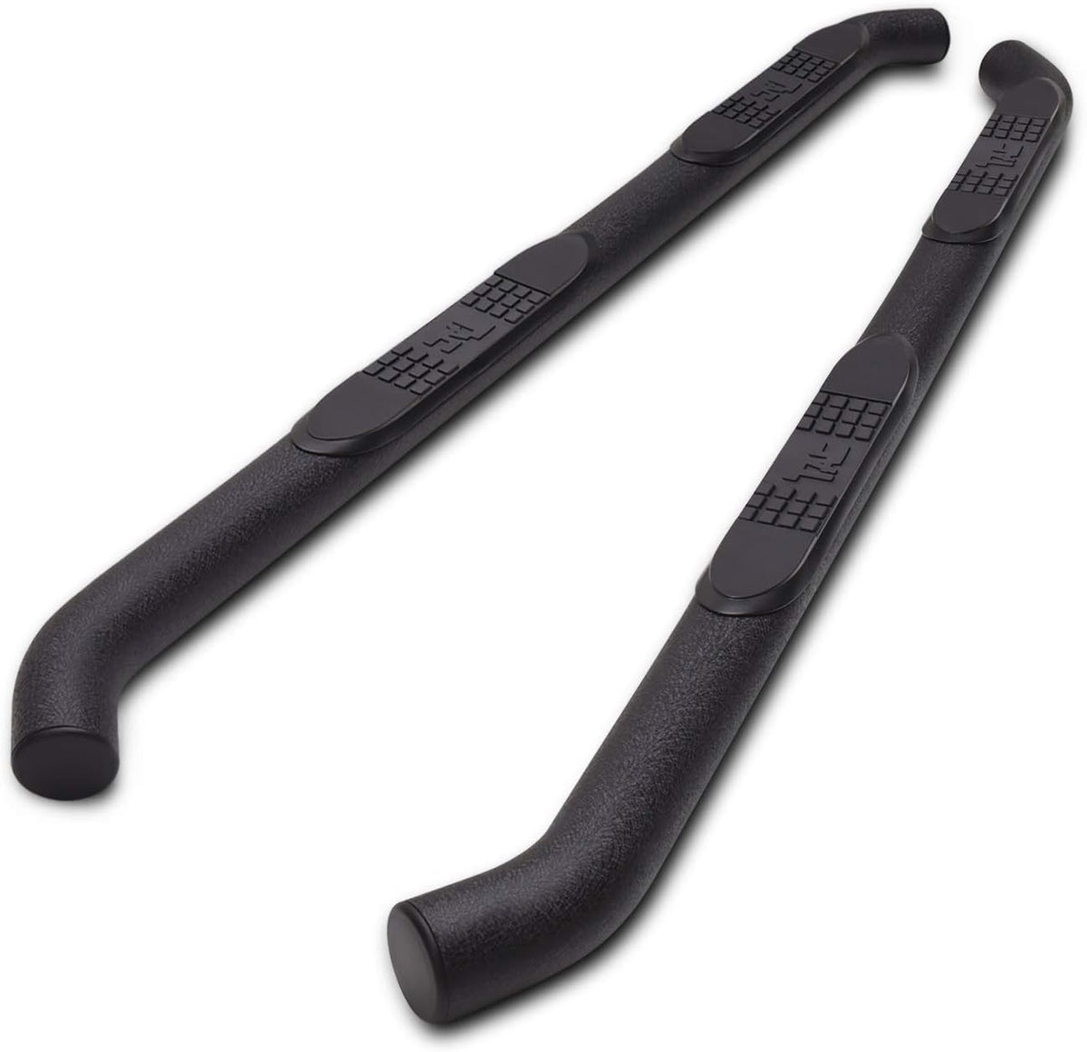 3 Black Side Bars Step Rails Running Boards O2181
