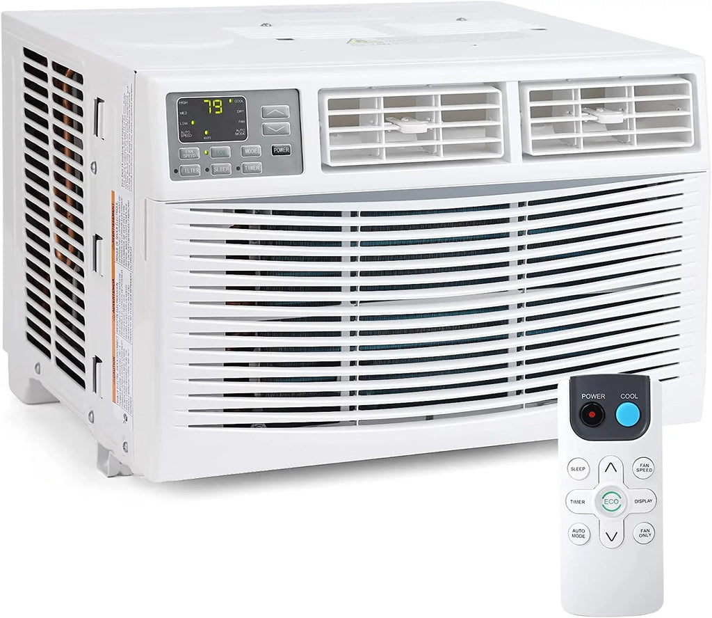 8000 BTU White Turbo Fast Cooling Air Conditioner with Remote App Control S469