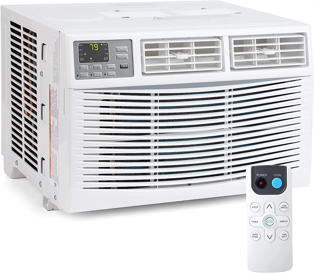 8000 BTU White Turbo Fast Cooling Air Conditioner with Remote App Control S469