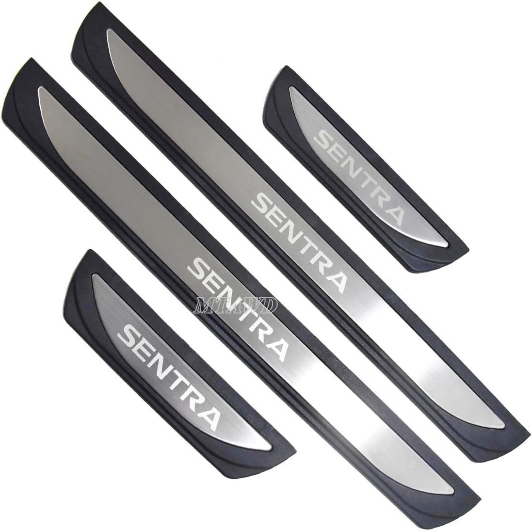 Stainless Car Door Sill Scuff Plate Protectors Trim Pack of 2 E75701