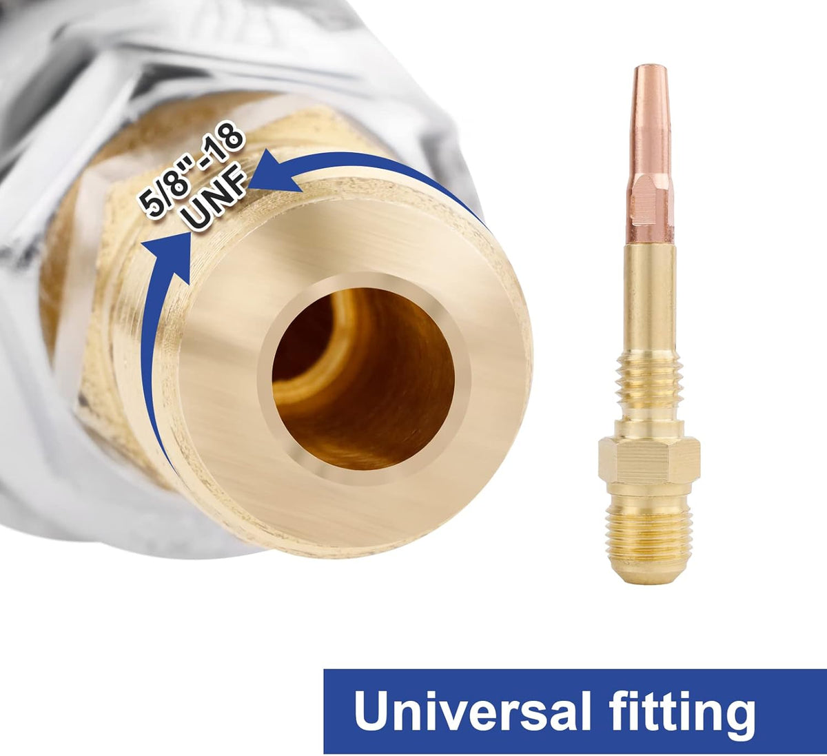 Stainless Steel Burner, 135,000 BTU, Brass Gas Fitting, Adjustable Flame, Pack of 2 Z9674