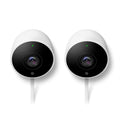Google Nest Cam Outdoor 2-Pack Weatherproof Surveillance Camera with Night Vision K70787