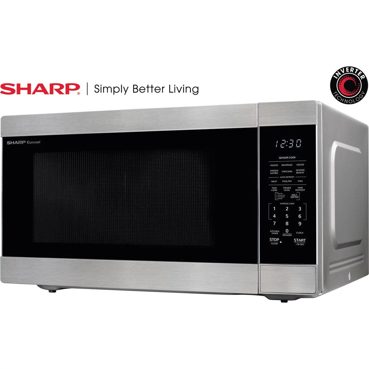 2.2 Cu. ft. Countertop Microwave Oven with Inverter Technology in Stainless Steel V423541