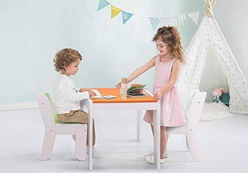 Orange Owl Wooden Kids Table and Chair Set T86630