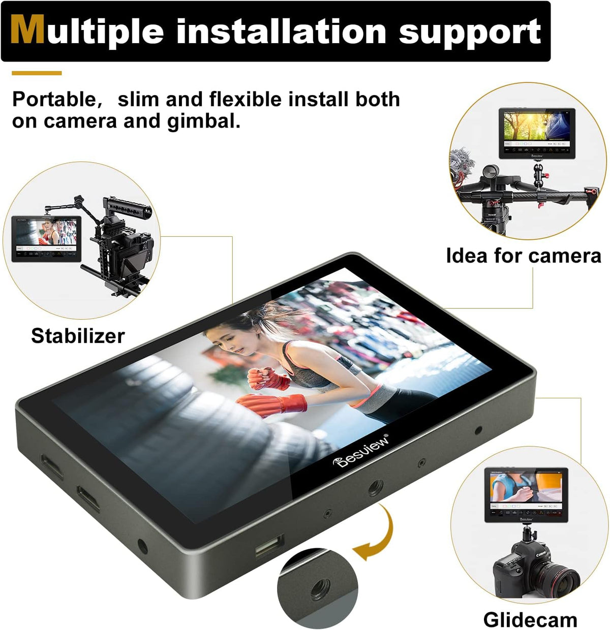 7 inch Touch Screen Camera Field Monitor Y97926