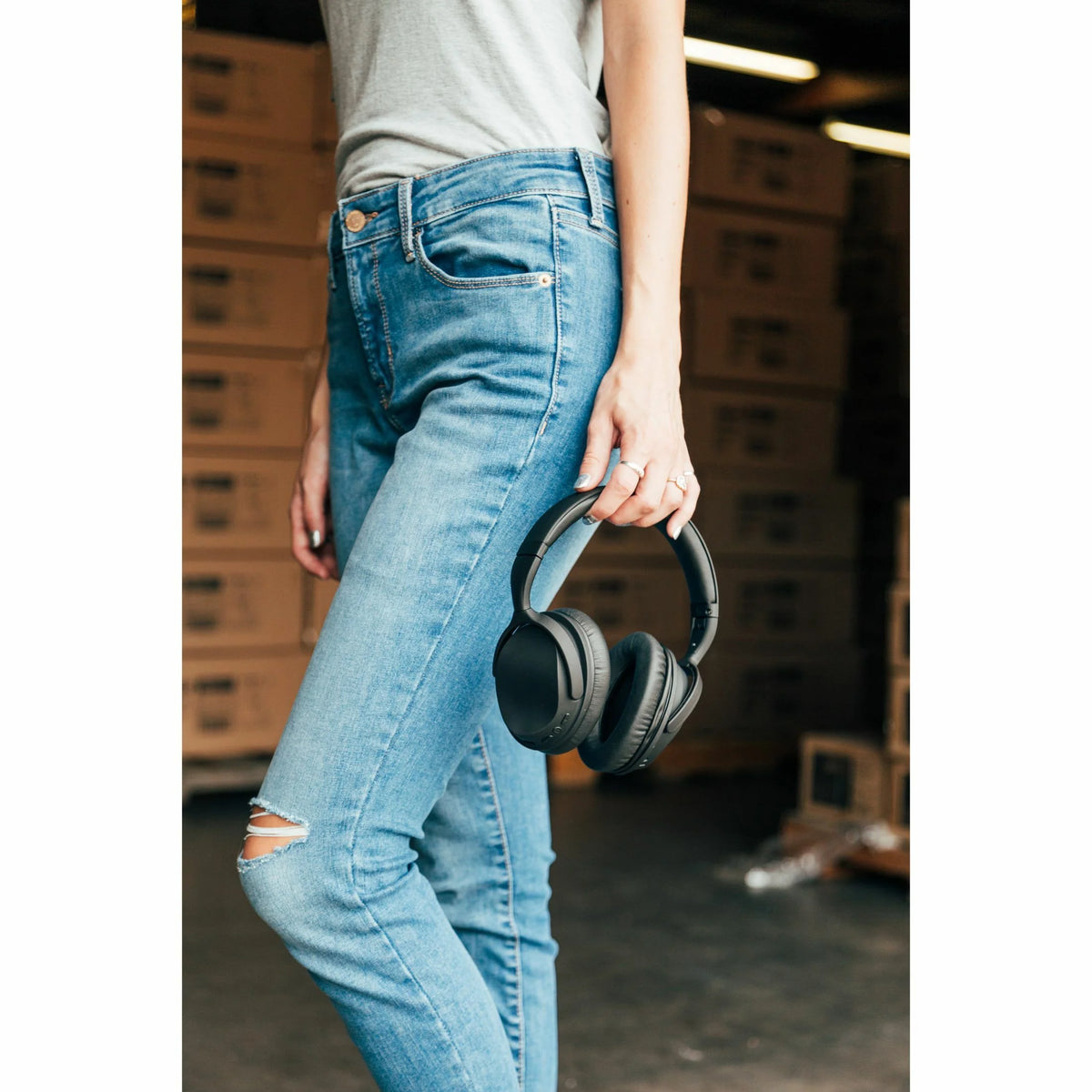 Black Bluetooth Active Noise Cancelling Over-Ear Headphone E31579