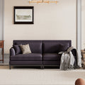 Grey Upholstered Loveseat Sofa with 2 Pillows M390834
